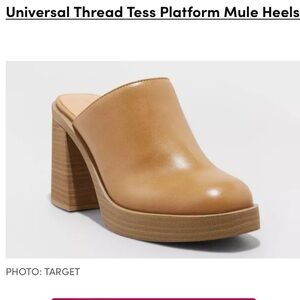 Universal Thread Women's Tess Platform Mule Heels